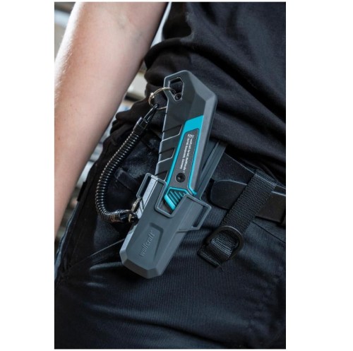 Wolfcraft PRO SAFETY - Nóż z ostrzem trapezowym w futerale