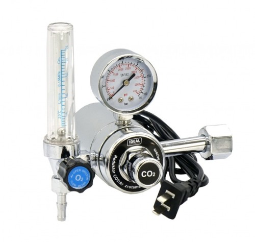 Ideal 265500 - Reduktor CO2/Ar z rotametrem i podgrzewaczem 36V