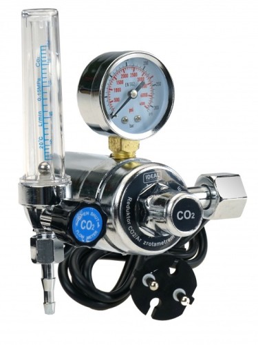 Ideal 265523 - Reduktor CO2/Ar z rotametrem i podgrzewaczem 230V