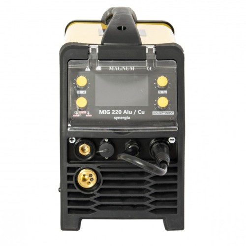 Magnum MIG 220 Alu/Cu Synergia LCD - Spawarka inwertorowa - migomat