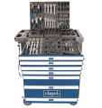 Scheppach TW1100 - Wózek narzędziowy z osprzętem 71 elementów