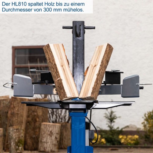 Scheppach HL810 400 V - Pionowa łuparka do drewna 8 T