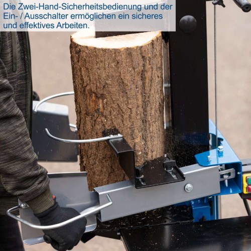 Scheppach HL810 400 V - Pionowa łuparka do drewna 8 T