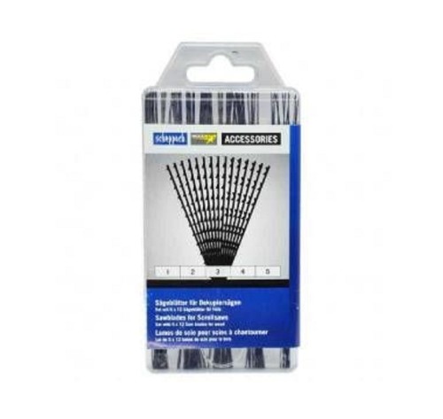 Scheppach SCH88000010 - Zestaw brzeszczotów do drewna do DECO-FLEX 5 x 12 szt.