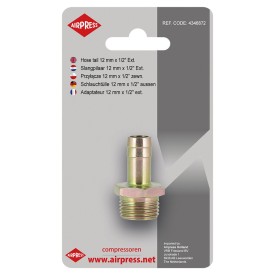 Airpress 4346872 - Przyłącze na wąż 12 mm x 1/2" GZ