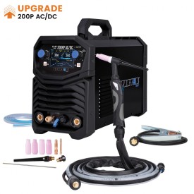 Spartus EasyTIG 200XP AC/DC - Spawarka inwertorowa TIG z pulsem + uchwyt TIG mini SPE 17 - 8m