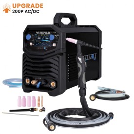 Spartus EasyTIG 200XP AC/DC - Spawarka inwertorowa TIG z pulsem + uchwyt TIG mini SPE 17 H10k 8m