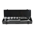 AwTools AW39014 - Zestaw kluczy nasadowych z grzechotką 22-50mm 3/4" - 14 elementów