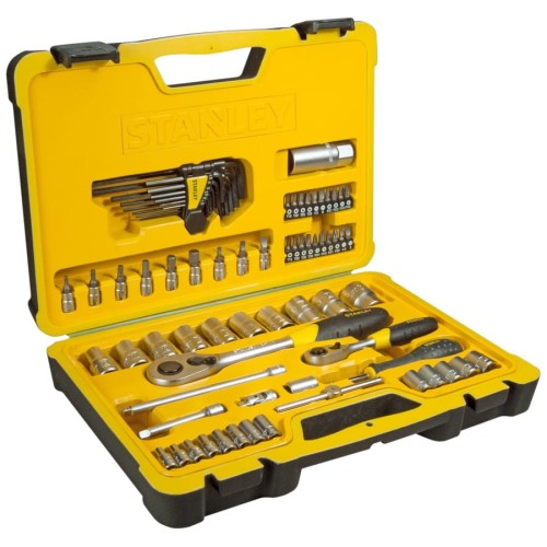 Stanley STHT0-73927 - Zestaw kluczy nasadowych 1/4'' 1/2"- 75 elementów