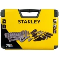 Stanley STHT0-73927 - Zestaw kluczy nasadowych 1/4'' 1/2"- 75 elementów
