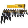 DeWalt DT2441L - Zestaw 12 szt brzeszczotów Extreme do piły szablastej