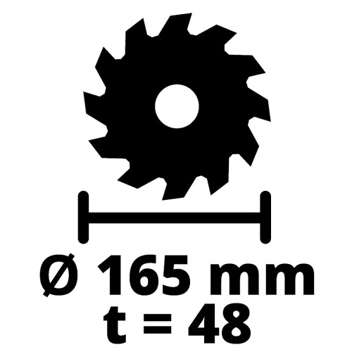 Einhell TE-PS 165 - Elektryczna pilarko-zagłębiarka 165 MM