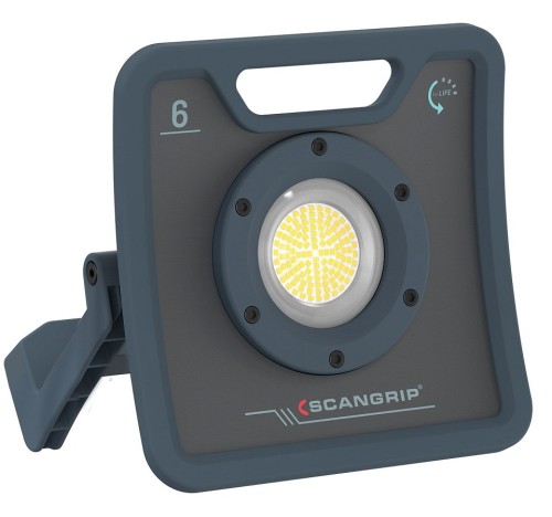 SCANGRIP NOVA 6 forLIFE - Lampa robocza budowlana LED 6000 lm sieciowa  + statyw Tripod 3m