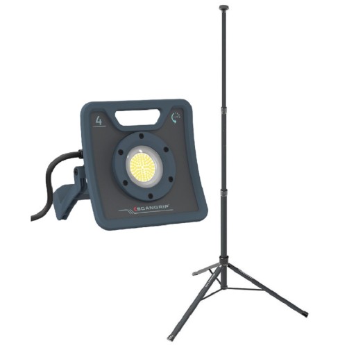 Scangrip Nova 4 forLIFE - Wytrzymała lampa robocza LED 4000 lm + statyw Tripod 2m