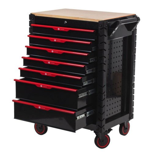 Airpress 79169 - Profesjonalny wózek narzędziowy z osprzętem 215 elementów - 7 szuflad