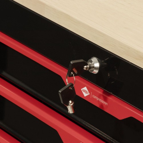 Airpress 79169 - Profesjonalny wózek narzędziowy z osprzętem 215 elementów - 7 szuflad