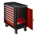 Airpress 79155 - Kompaktowy wózek narzędziowy z osprzętem 250 elementów - 7 szuflad
