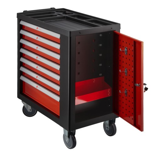 Airpress 79155 - Kompaktowy wózek narzędziowy z osprzętem 250 elementów - 7 szuflad