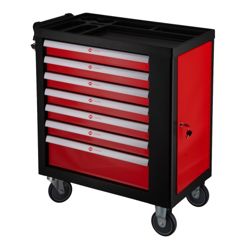 Airpress 79155 - Kompaktowy wózek narzędziowy z osprzętem 250 elementów - 7 szuflad