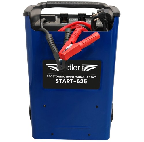 Adler START-625 - Prostownik transformatorowy z rozruchem 12/24 V