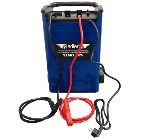Adler START-625 - Prostownik transformatorowy z rozruchem 12/24 V