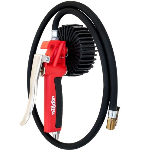 Airpress 42069 - Profesjonalny pistolet do pompowania z manometrem oraz wężem 1 m