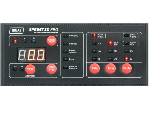 IDEAL SPRINT 20 PRO - Prostownik z rozruchem 6 / 12 V