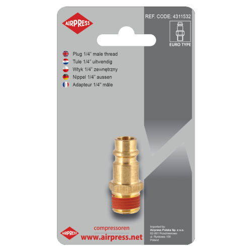 Airpress 4311532 - Wtyk 1/4" GZ Euro