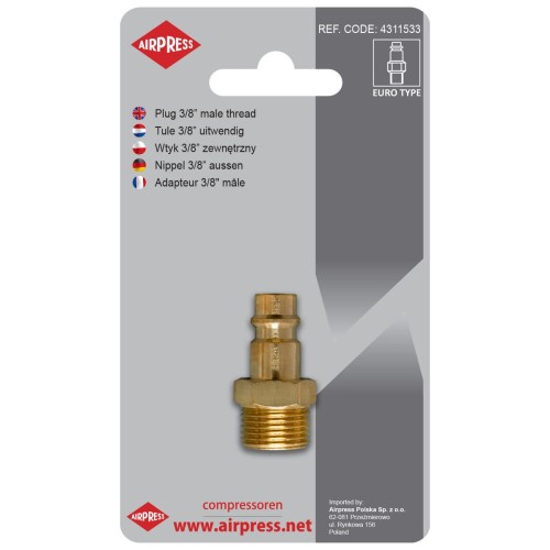 Airpress 4311533 - Wtyk 3/8" GZ Euro