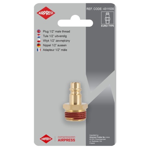 Airpress 4311535 - Wtyk 1/2" GZ Euro