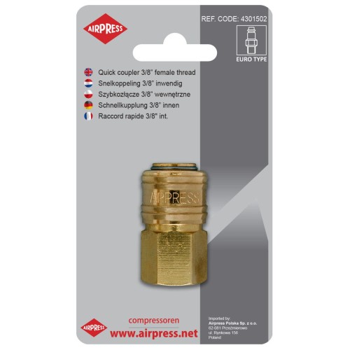 Airpress 4301502 - Szybkozłącze 3/8" GW Euro