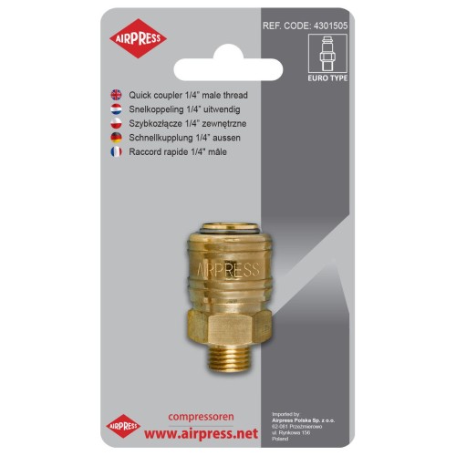 Airpress 4301505 - Szybkozłącze 1/4" GZ Euro