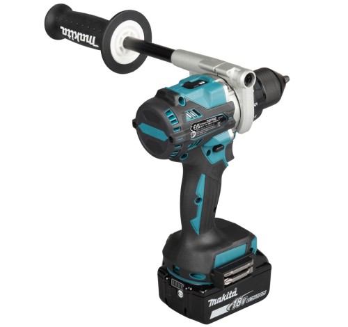 Makita DLX2544TJ - Zestaw combo - Akumulatorowa wiertarko-wkrętarka DDF492 18 V + akumulatorowa szlifierka kątowa DGA513 18 V