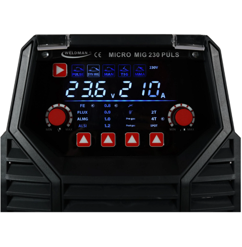 Weldman MICRO MIG 230 PULS - Inwertorowa spawarka z pulsem MIG/TIG/MMA