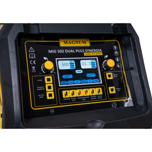 Magnum MIG 502 DUAL PULS SYNERGIA - Profesjonalny półautomat spawalniczy z synergią