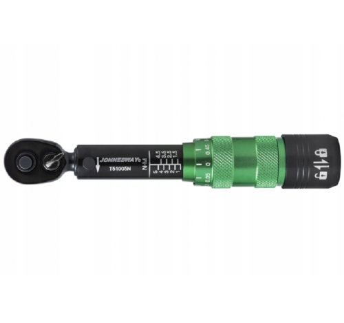 Jonnesway T51005N - Krótki klucz dynamometryczny 1/4" 1 - 5 Nm