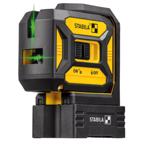 Stabila LAX 320G - Laser krzyżowo-pionujący - 5 częściowy zestaw