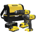 Stanley SFMCK465D2S - Zestaw combo - wiertarko-wkrętarka SFMCD711 + zakrętarka udarowa SFMCF800