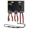Felo FL58094095 - Zestaw 2 szczypiec VDE i szczypce do rur 250mm + detektor napięcia oraz smycz