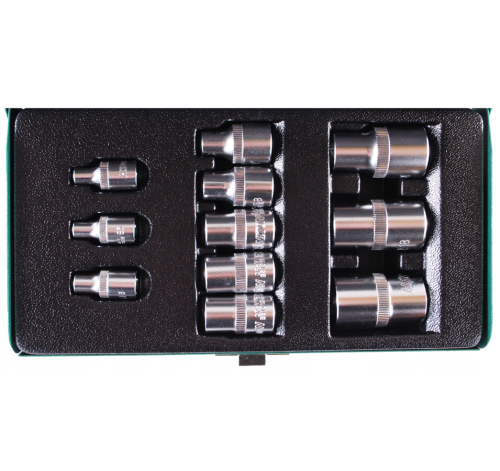 Honiton H.4311 - Zestaw nasadek Torx E4-E20 1/4" 3/8" 1/2" - 11 elementów