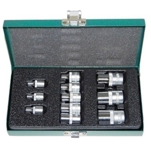 Honiton H.4311 - Zestaw nasadek Torx E4-E20 1/4" 3/8" 1/2" - 11 elementów