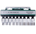 Honiton H.4009 - Zestaw nasadek TORX 1/2'' - 9 elementów
