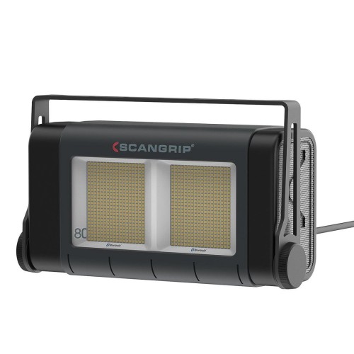 SCANGRIP SITE LIGHT 80 - Lampa do oświetlania dużych obszarów roboczych w walizce 80000 lm