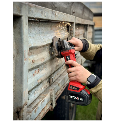 Yato YT-828295 - Akumulatorowa szlifierka kątowa z regulacją prędkości 125 MM