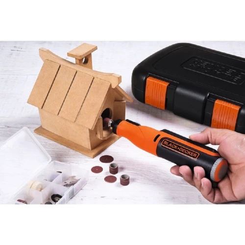 Black&Decker BCRT8IK - Akumulatorowa szlifierka wielofunkcyjna + akcesoria