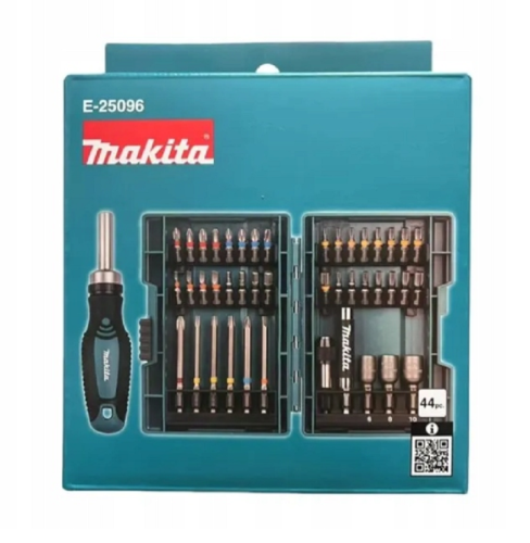 Makita E-25096 - Zestaw końcówek wkrętakowych z grzechotką - 44 elementy