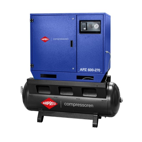 Airpress APZ 600-270 - Wyciszony kompresor dwutłokowy 
