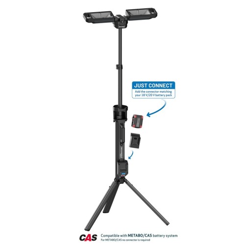 Scangrip Tower 8 Connect - Akumulatorowa lampa budowlana 8000 lm ze zintegrowanym statywem