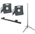 Scangrip 49.05952 - Zestaw 2x Nova 6 forLIFE + tripod 3M + podwójny uchwyt Dual Bracket