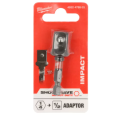 Milwaukee 4932478803 - Adapter gniazda Shockwave 1/4" - Hex 1/2" kwadrat 55 mm
